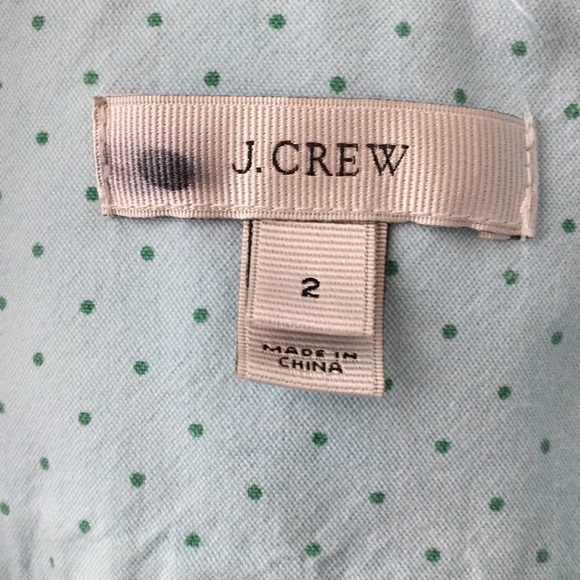 J. CREW cotton button down size 2 EUC - Picture 3 of 3